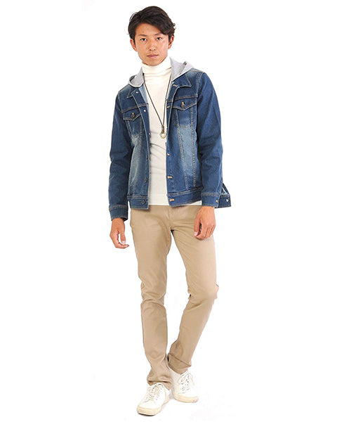 スペイド SPADE ニットknitメンズMen'sボーダータートルネックカシミアタッチVネックニットソーセーターsweaterスエーターきれいめブラックグレー （ホワイト） ホワイト