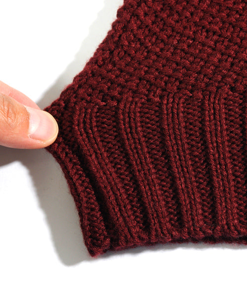 スペイド SPADE セーターニットフィッシャーマンknitメンズMen'sケーブルクルーネックUネックニットソーセーターきれいめブラックグレー白ホワイト紺ネイビー