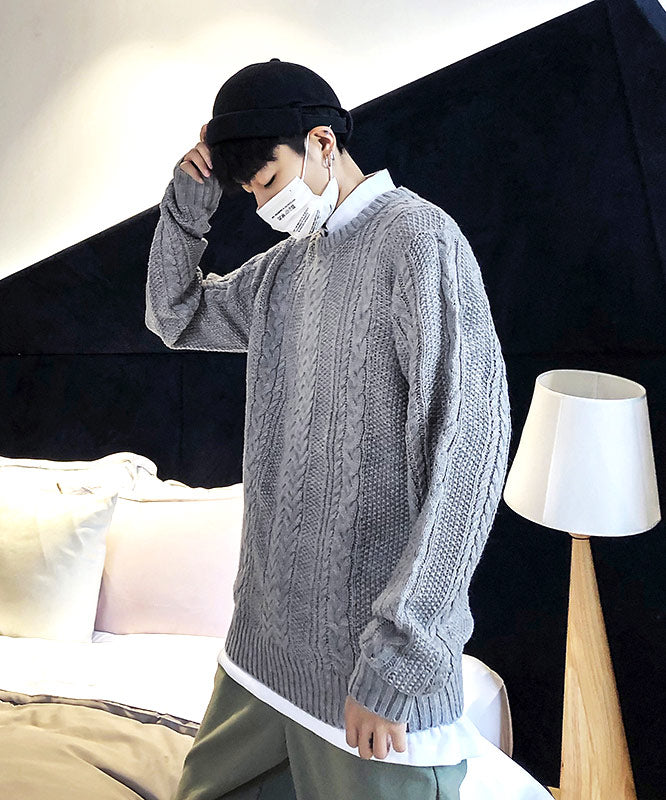 スペイド SPADE セーターニットフィッシャーマンknitメンズMen'sケーブルクルーネックUネックニットソーセーターきれいめブラックグレー白ホワイト紺ネイビー