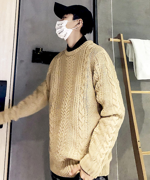スペイド SPADE セーターニットフィッシャーマンknitメンズMen'sケーブルクルーネックUネックニットソーセーターきれいめブラックグレー白ホワイト紺ネイビー,ベージュ