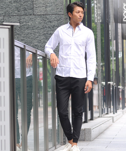 スペイド SPADE シャツ メンズ Men's 長袖 ブロード テープ チェック 無地  白シャツ ネイビー 黒 shirt シャツ シンプル プレーン きれいめ 秋 秋服 新作ト