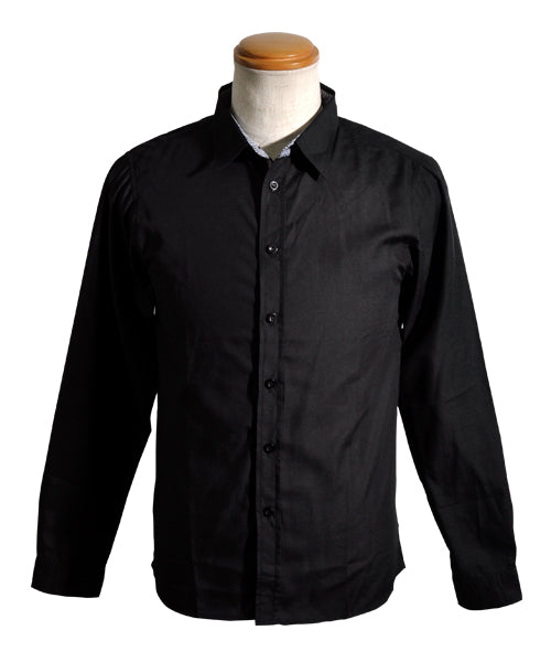スペイド SPADE シャツ メンズ Men's 長袖 ブロード テープ チェック 無地  白シャツ ネイビー 黒 shirt シャツ シンプル プレーン きれいめ 秋 秋服 新作ト