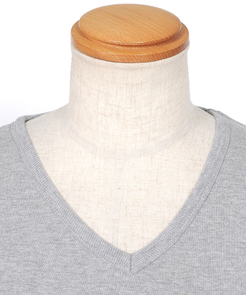 スペイド SPADE Tシャツ 7分袖 七分袖 長袖 メンズ 秋服 秋 選べる4パターン  ティーシャツ  Vネック Uネック ロングTシャツ無地 プレーン きれいめ インナー  学