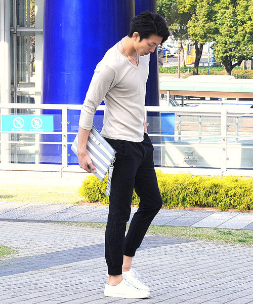 スペイド SPADE Tシャツ 7分袖 七分袖 長袖 メンズ 秋服 秋 選べる4パターン  ティーシャツ  Vネック Uネック ロングTシャツ無地 プレーン きれいめ インナー  学