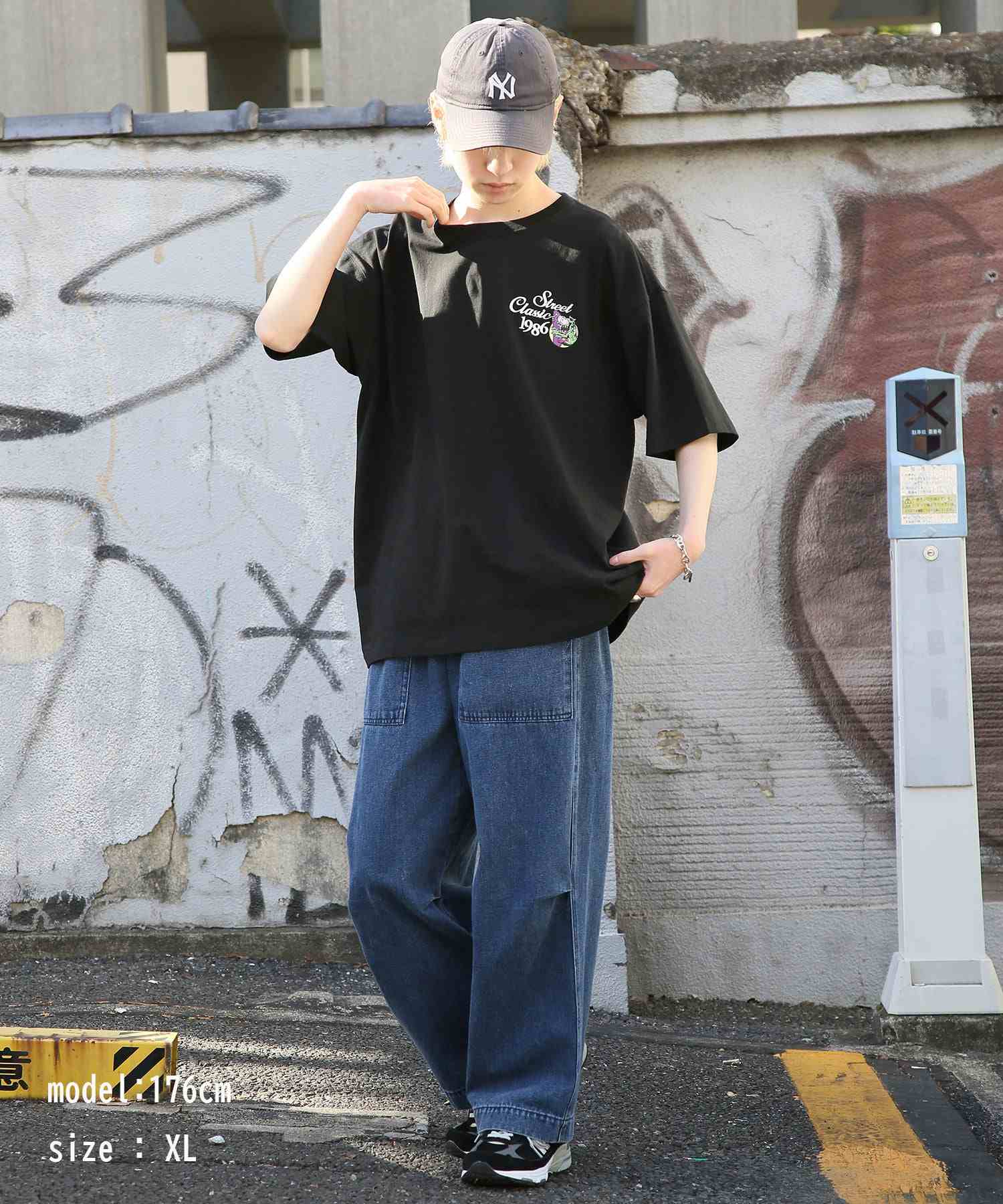 エアウォーク AIRWALK ◎SETUP7別注◎【AIRWALK/エアウォーク】ワンポイント グラフィック 刺繍 Tシャツ 半袖 クルーネック プリントT ユニセックス