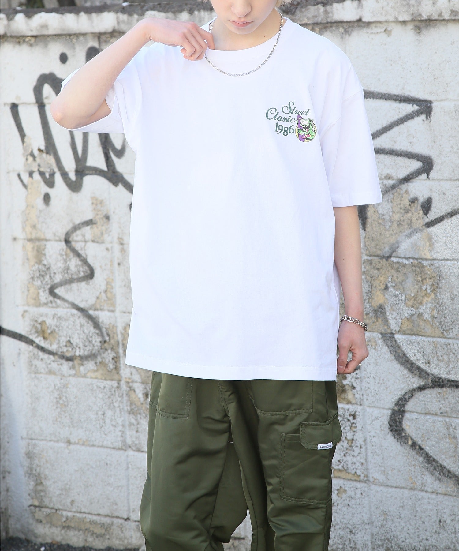 エアウォーク AIRWALK ◎SETUP7別注◎【AIRWALK/エアウォーク】ワンポイント グラフィック 刺繍 Tシャツ 半袖 クルーネック プリントT ユニセックス