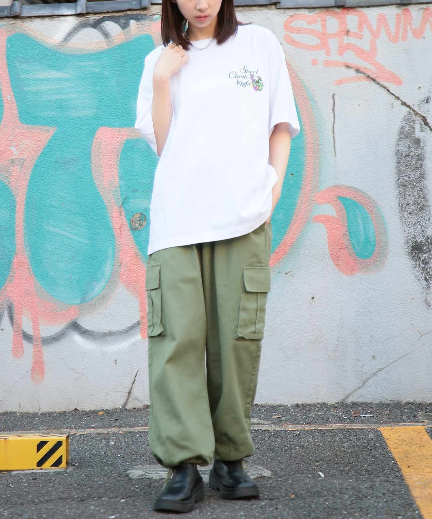 エアウォーク AIRWALK ◎SETUP7別注◎【AIRWALK/エアウォーク】ワンポイント グラフィック 刺繍 Tシャツ 半袖 クルーネック プリントT ユニセックス