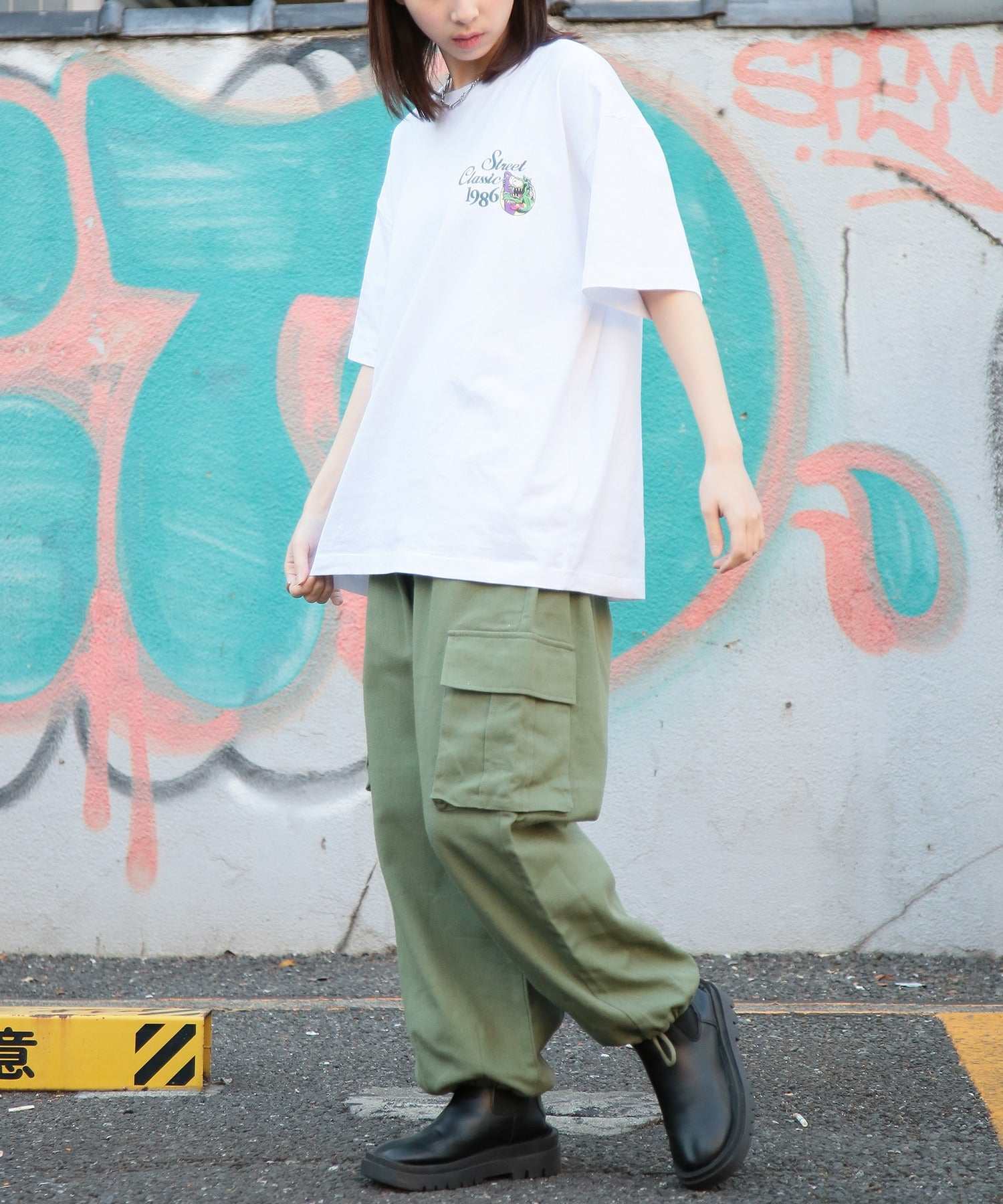 エアウォーク AIRWALK ◎SETUP7別注◎【AIRWALK/エアウォーク】ワンポイント グラフィック 刺繍 Tシャツ 半袖 クルーネック プリントT ユニセックス