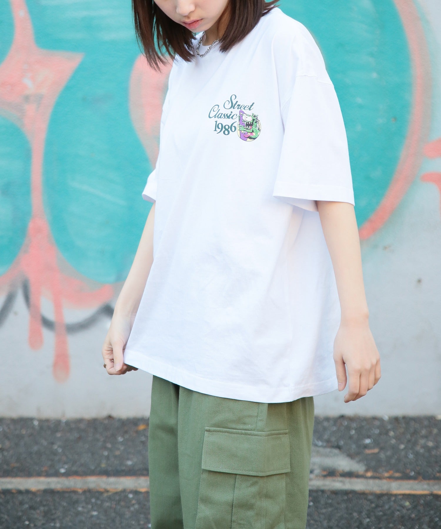エアウォーク AIRWALK ◎SETUP7別注◎【AIRWALK/エアウォーク】ワンポイント グラフィック 刺繍 Tシャツ 半袖 クルーネック プリントT ユニセックス