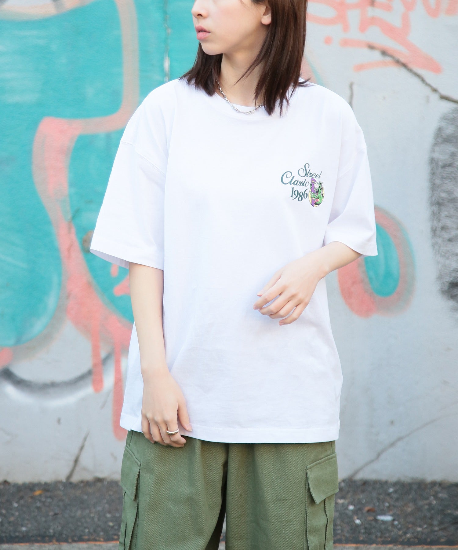 エアウォーク AIRWALK ◎SETUP7別注◎【AIRWALK/エアウォーク】ワンポイント グラフィック 刺繍 Tシャツ 半袖 クルーネック プリントT ユニセックス