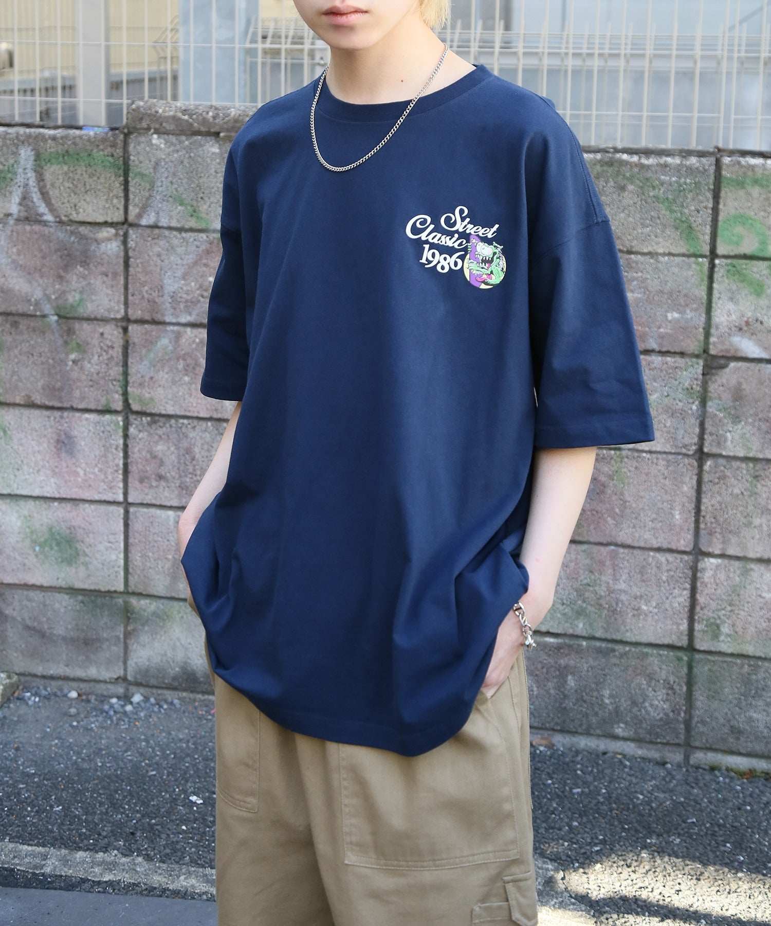 エアウォーク AIRWALK ◎SETUP7別注◎【AIRWALK/エアウォーク】ワンポイント グラフィック 刺繍 Tシャツ 半袖 クルーネック プリントT ユニセックス