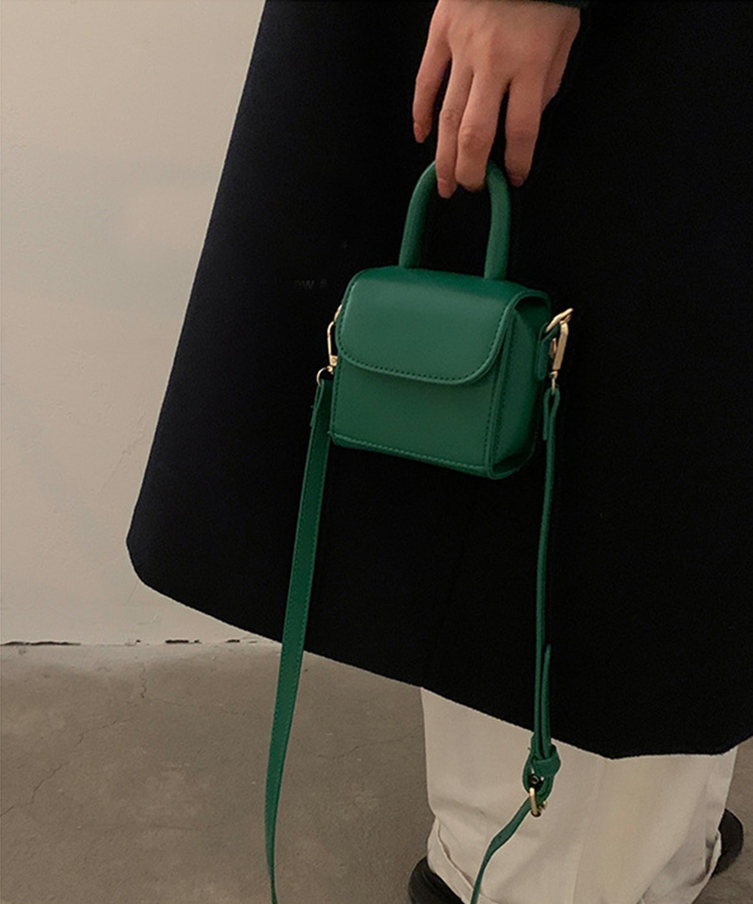 aimoha Korean-style faux leather mini shoulder bag