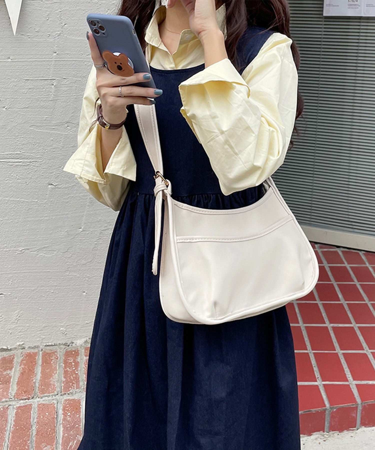 アイモハ aimoha 韓国風シンプルショルダーバッグ