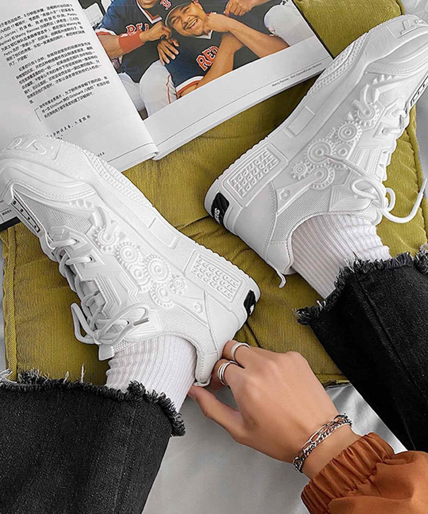 aimoha Deformed Low-Cut Thick-Soled Shoes