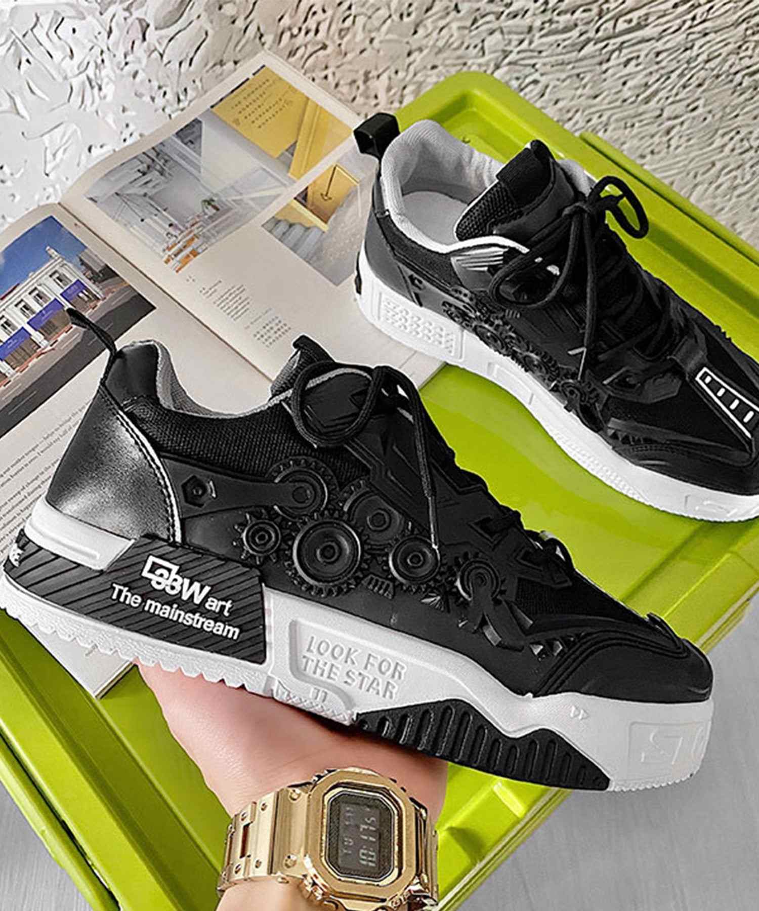 aimoha Deformed Low-Cut Thick-Soled Shoes