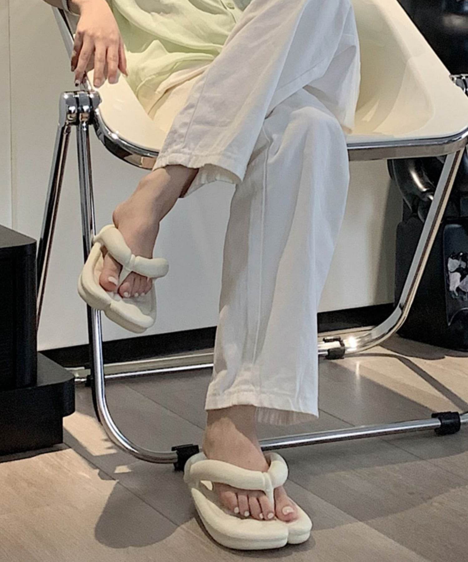 アイモハ aimoha 柔軟墊 EVA 羊的蹄子沙灘拖鞋及室內鞋