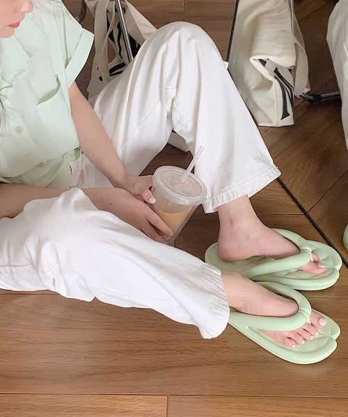 アイモハ aimoha 柔軟墊 EVA 羊的蹄子沙灘拖鞋及室內鞋