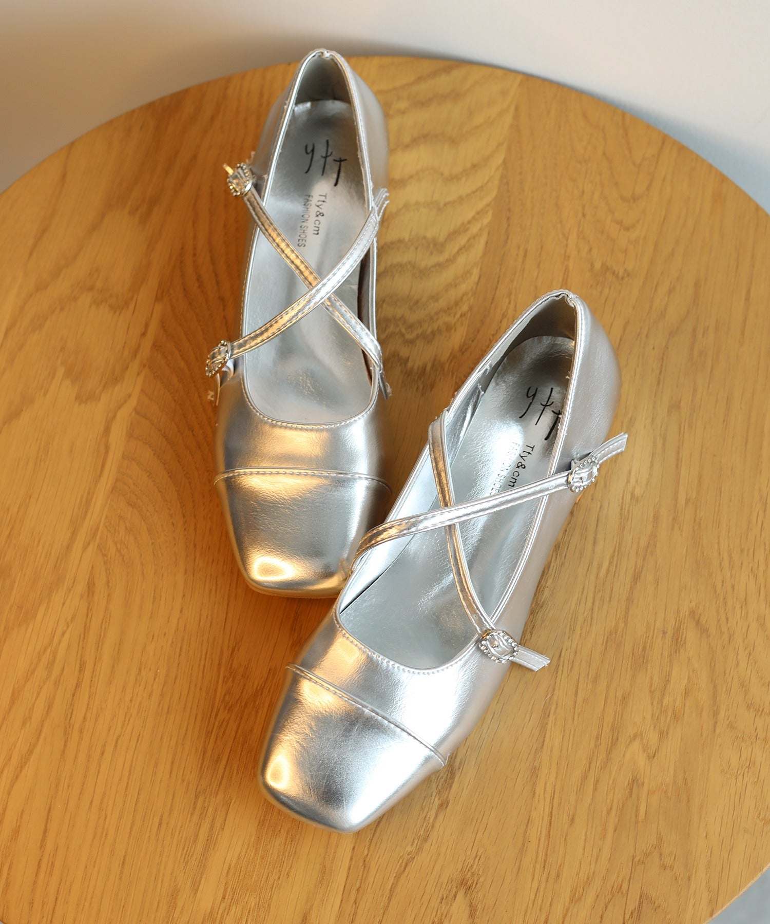 アイモハ aimoha 【shoes365】ダブルバックルパンプス