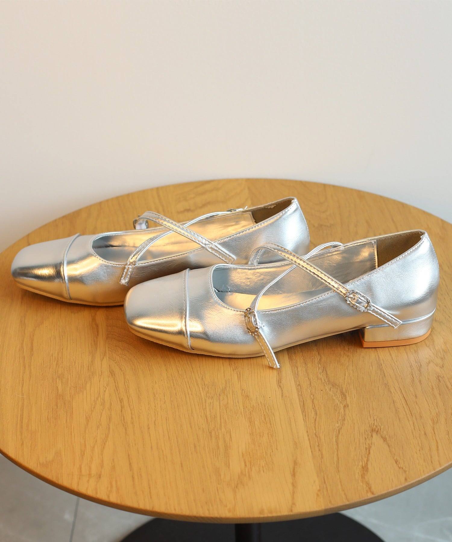 アイモハ aimoha 【shoes365】ダブルバックルパンプス