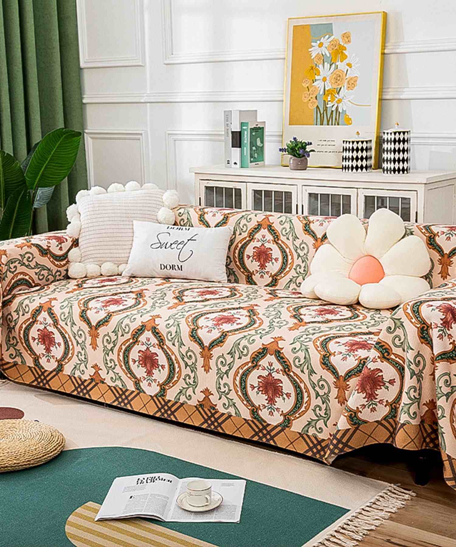 Aimoha All-over Pattern Sofa Cover Multi Cover 【180*220】
