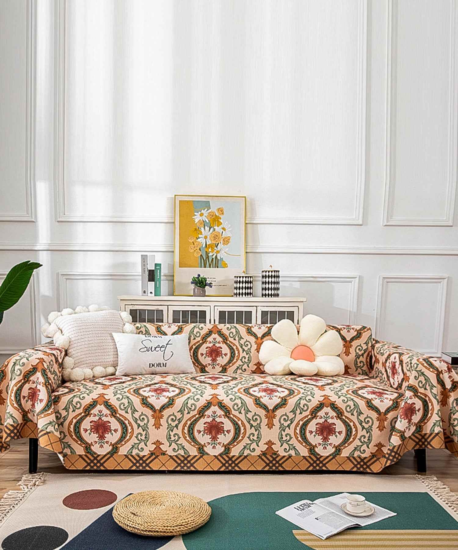 Aimoha All-over Pattern Sofa Cover Multi Cover 【180*220】