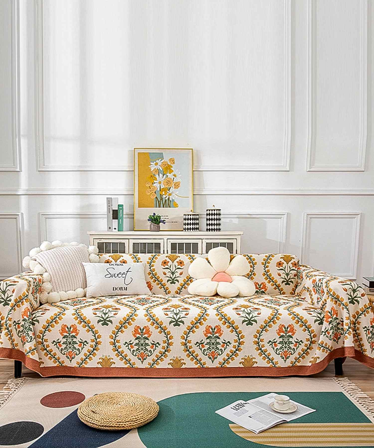 Aimoha All-over Pattern Sofa Cover Multi Cover 【180*220】