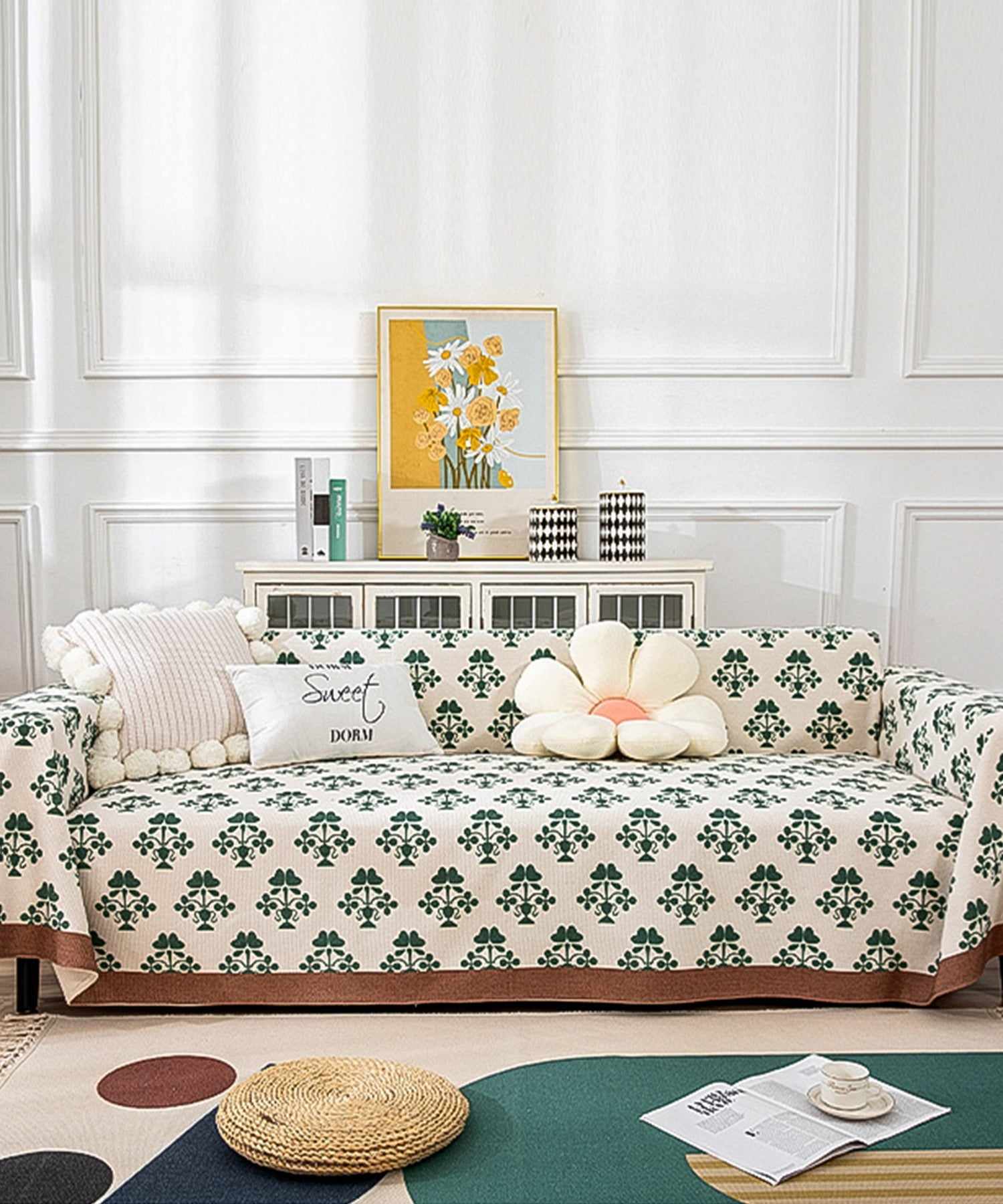 Aimoha All-over Pattern Sofa Cover Multi Cover 【180*220】