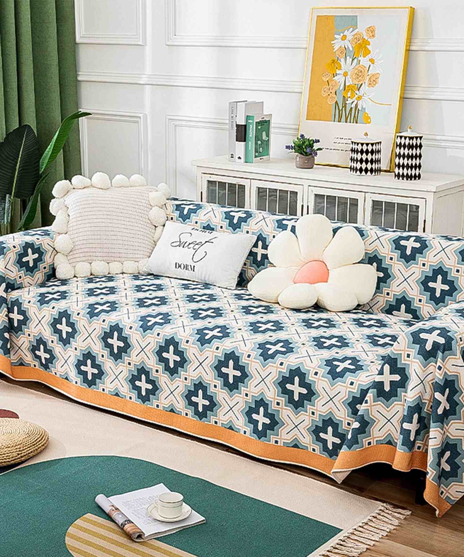 Aimoha All-over Pattern Sofa Cover Multi Cover 【180*220】