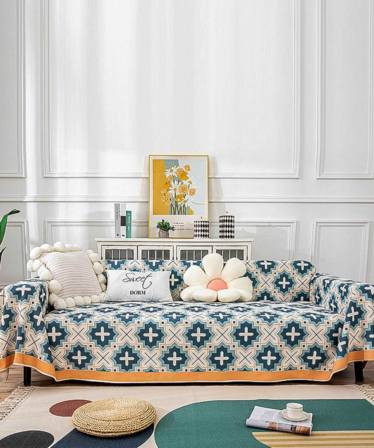 Aimoha All-over Pattern Sofa Cover Multi Cover 【180*220】