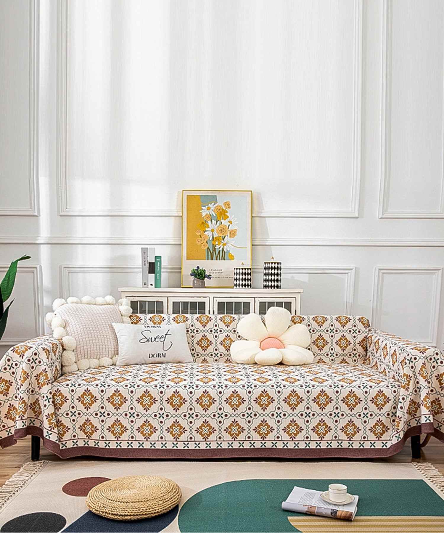 Aimoha All-over Pattern Sofa Cover Multi Cover 【180*220】