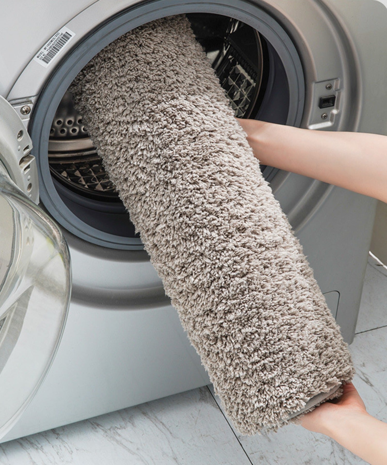 Aimoha Plain Simple Ultra Long Pile Absorbent Bath Mat/Entrance Mat