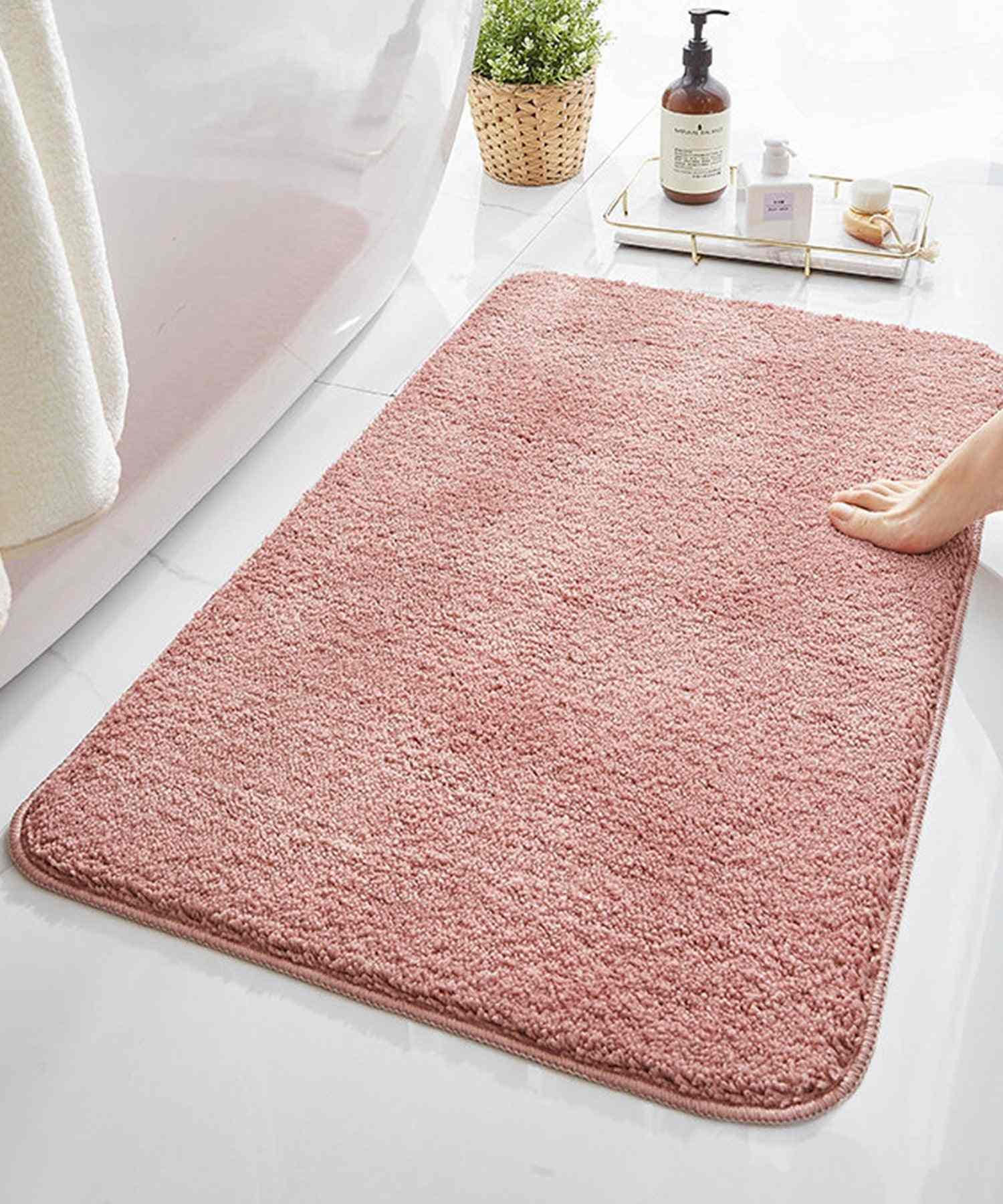 Aimoha Plain Simple Ultra Long Pile Absorbent Bath Mat/Entrance Mat