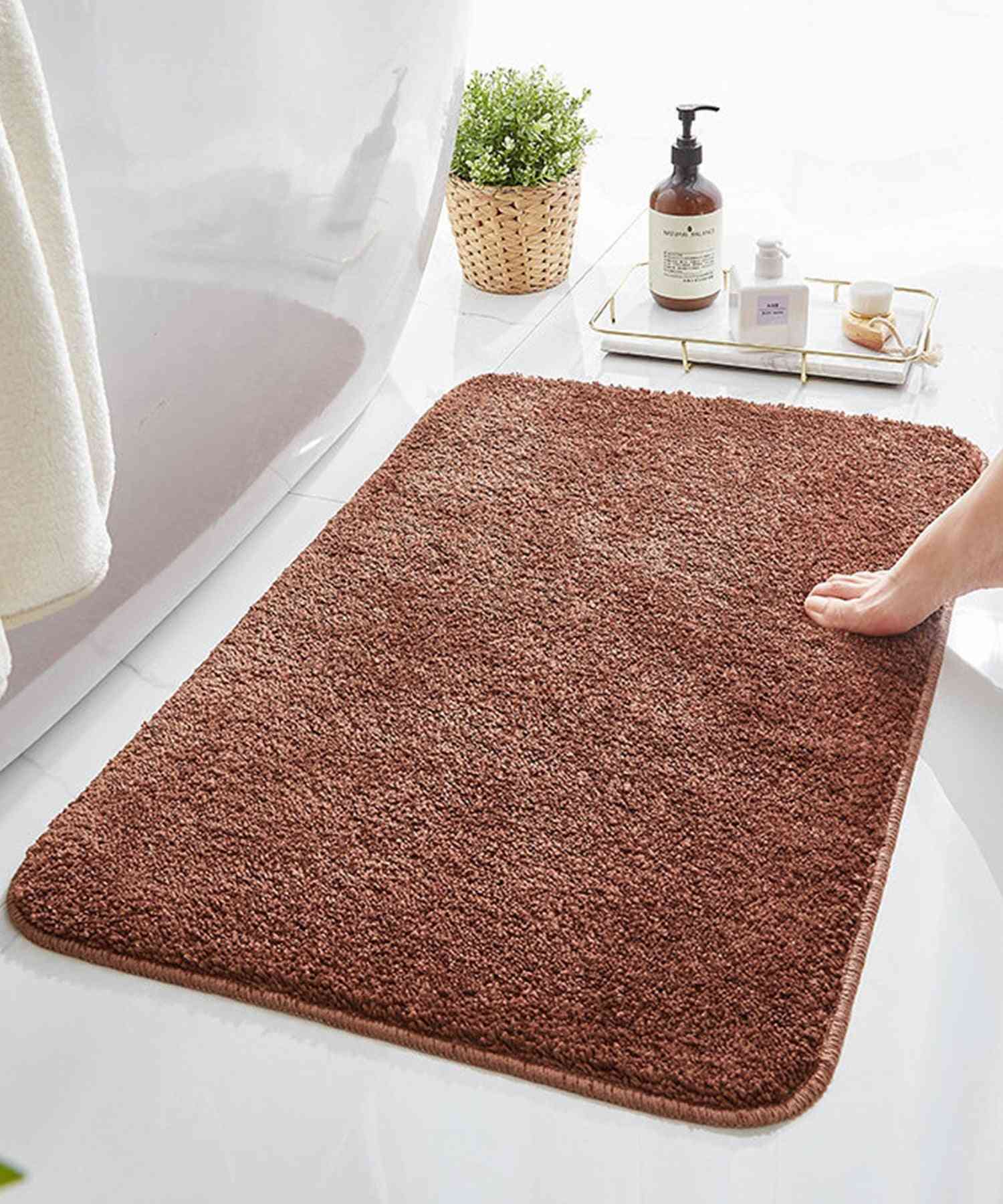 Aimoha Plain Simple Ultra Long Pile Absorbent Bath Mat/Entrance Mat