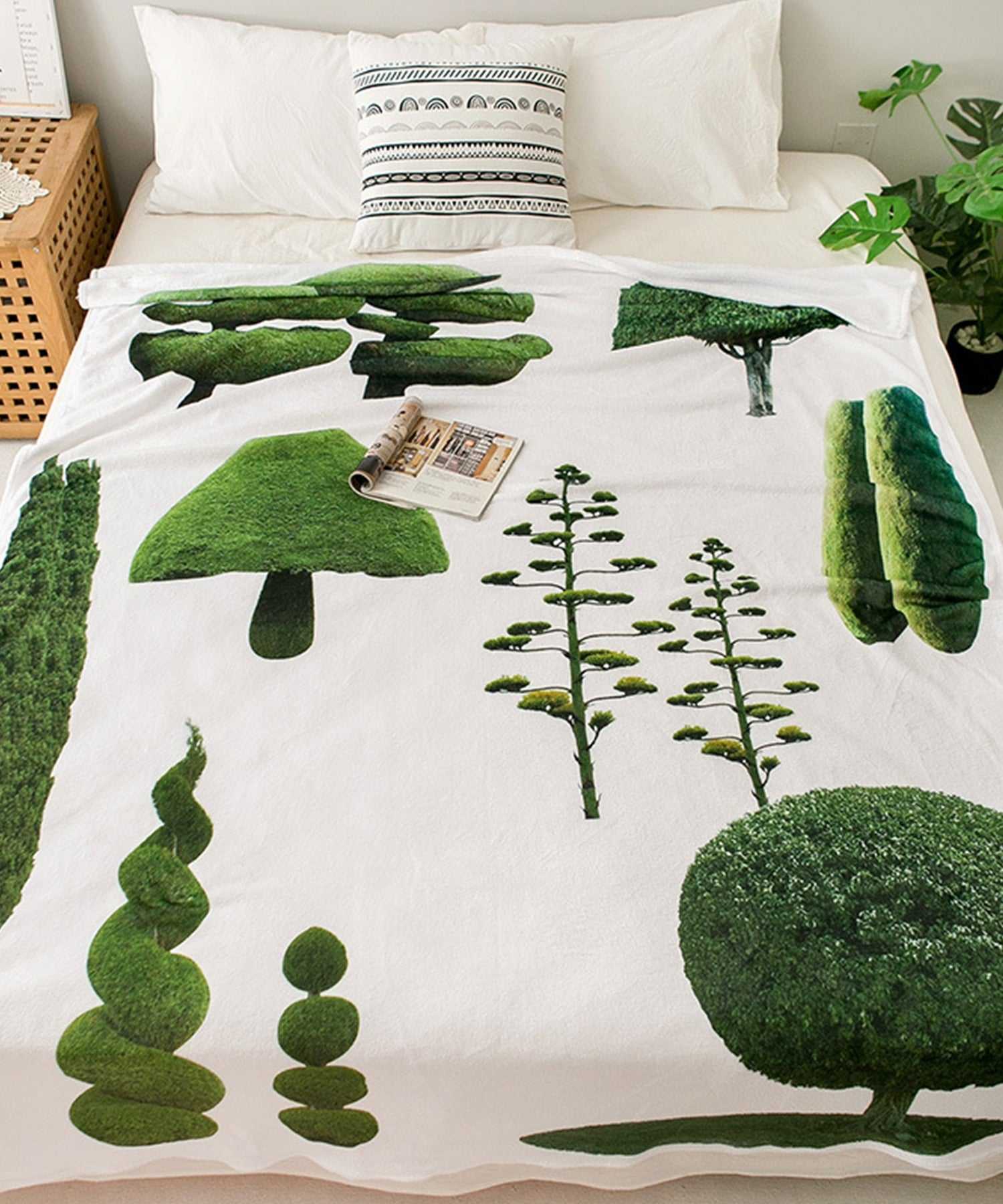 Aimoha Modern Minimalist Pattern Flannel Blanket