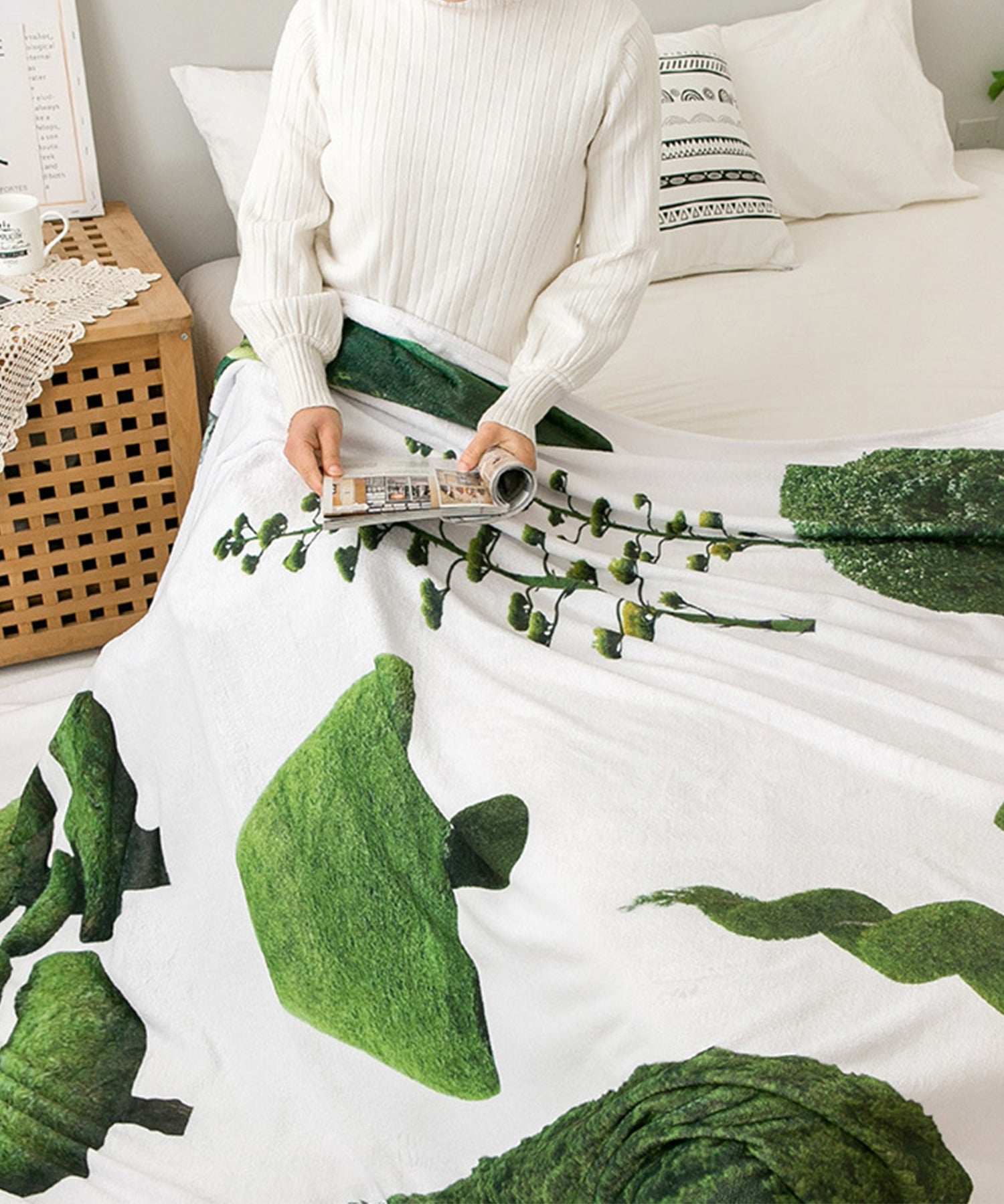 Aimoha Modern Minimalist Pattern Flannel Blanket