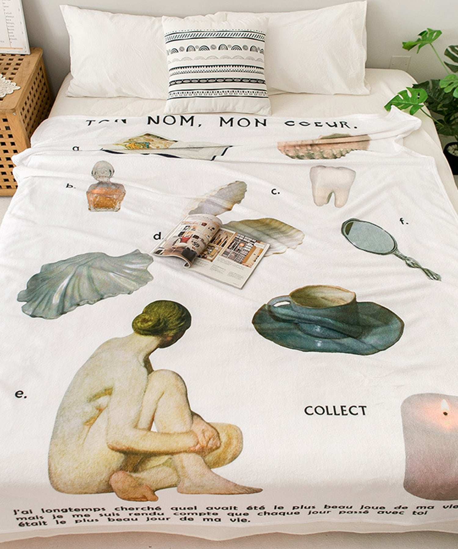 Aimoha Modern Minimalist Pattern Flannel Blanket