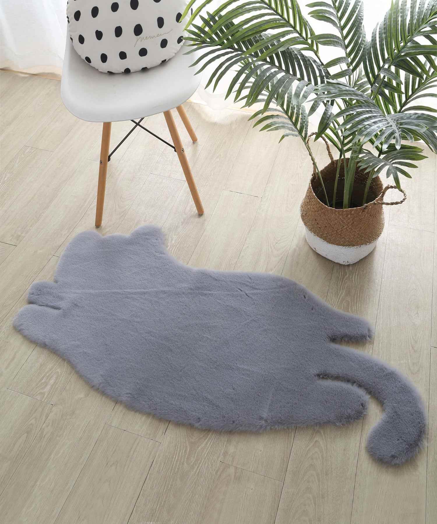 Aimoha aimoha home cat-shaped fluffy mat
