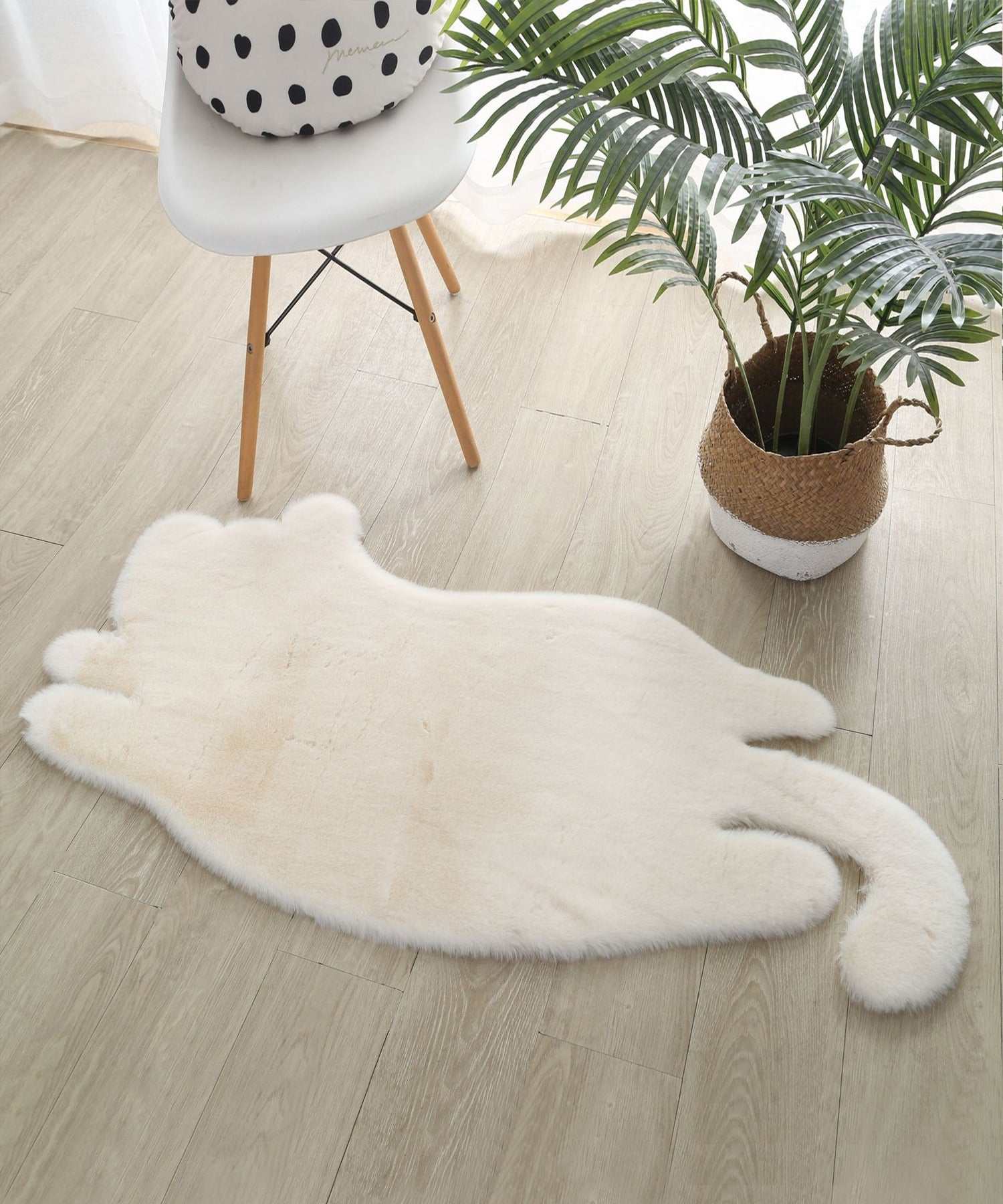 Aimoha aimoha home cat-shaped fluffy mat