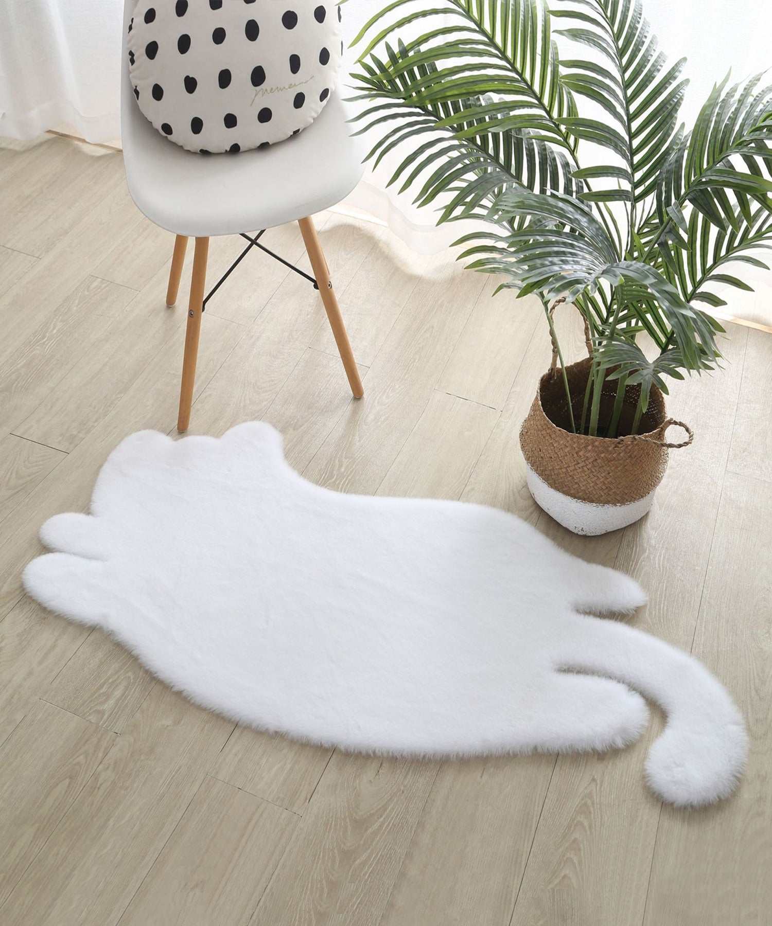 Aimoha aimoha home cat-shaped fluffy mat