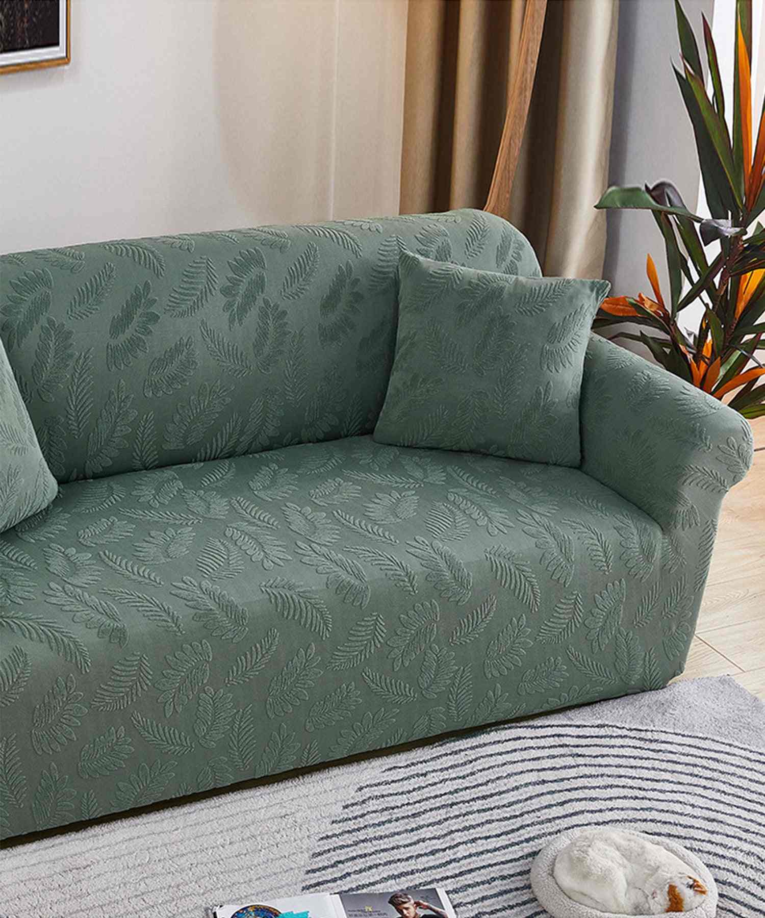 aimoha Botanical Stretch Sofa Cover 2-Seater 145-185cm