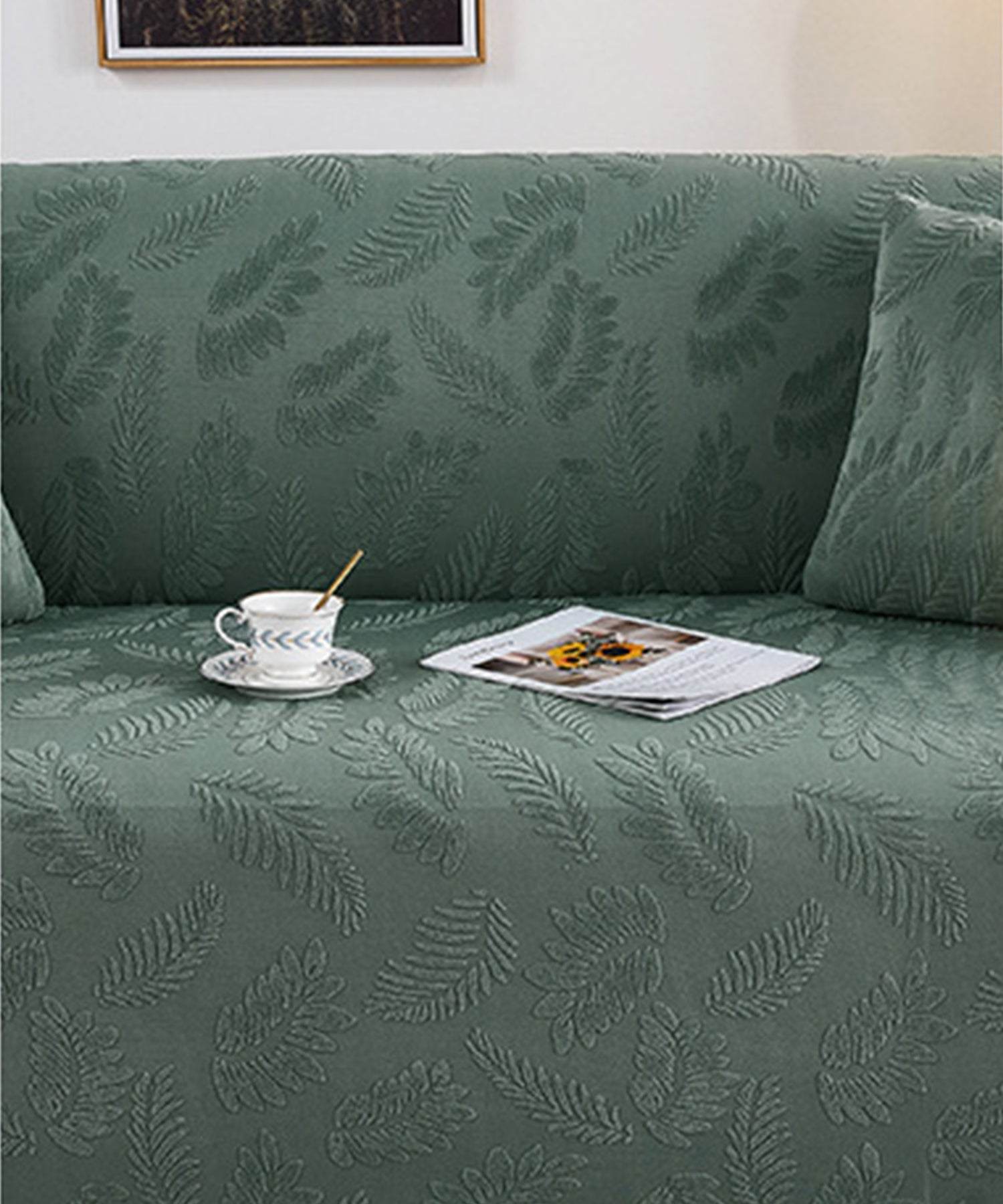 aimoha Botanical Stretch Sofa Cover 2-Seater 145-185cm