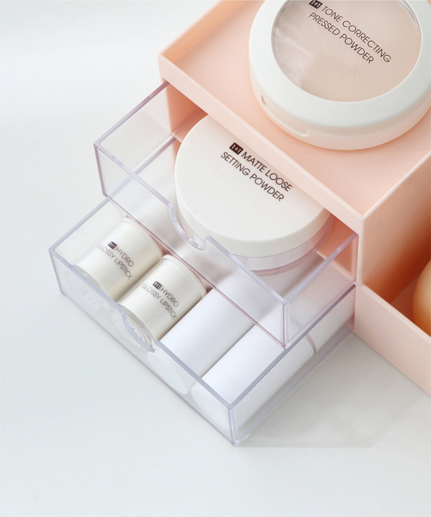 aimoha Makeup Box Cosmetics Storage Cosmetic Storage Box Cosmetic Storage Cosmetic Box white Storage Box Cosmetics Small Item Holder Makeup Storage Desktop Small Item Storage Cosmetic Case