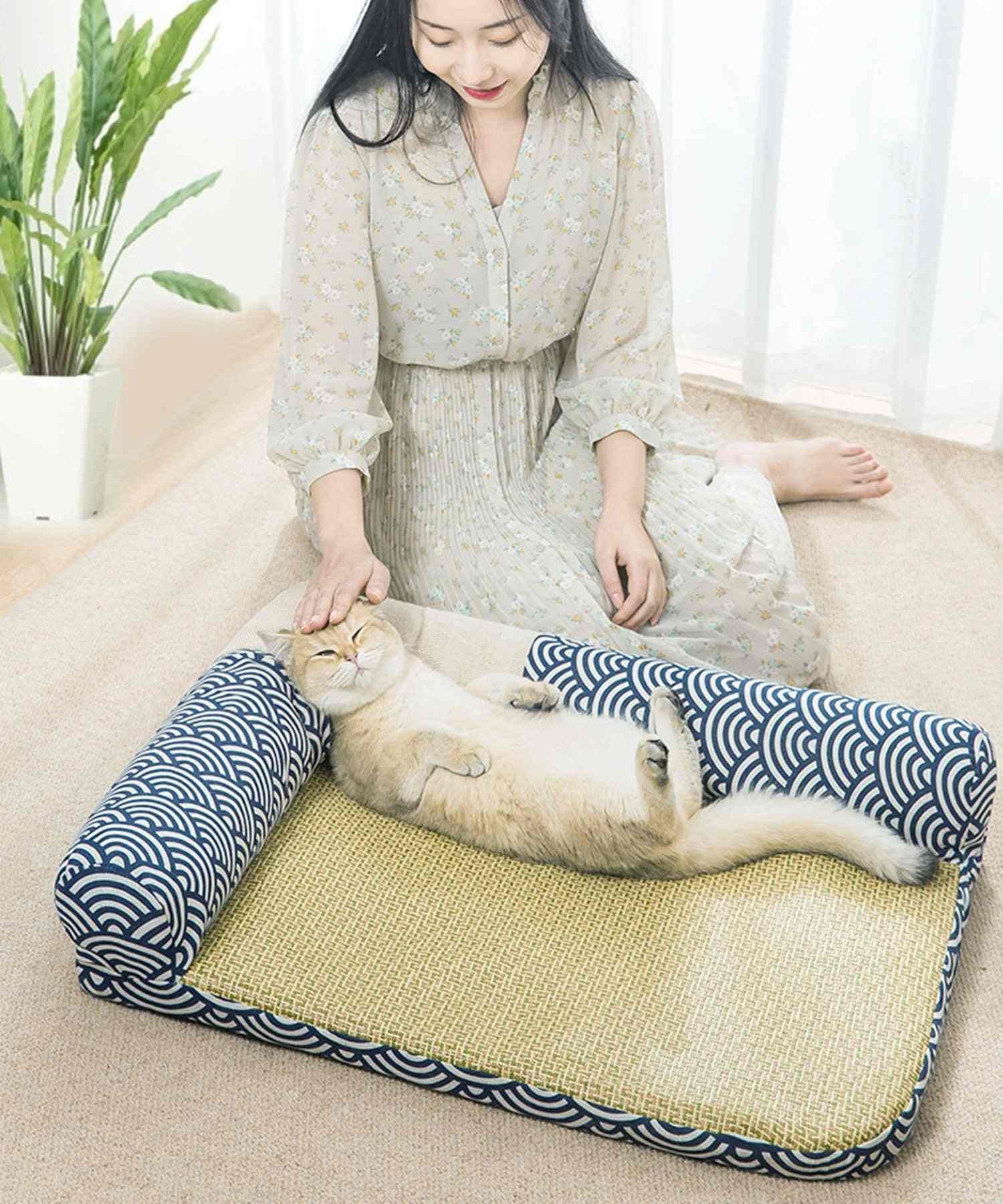Aimoha Japanese-style Cool Washable Pet Bed 【Non-returnable item】