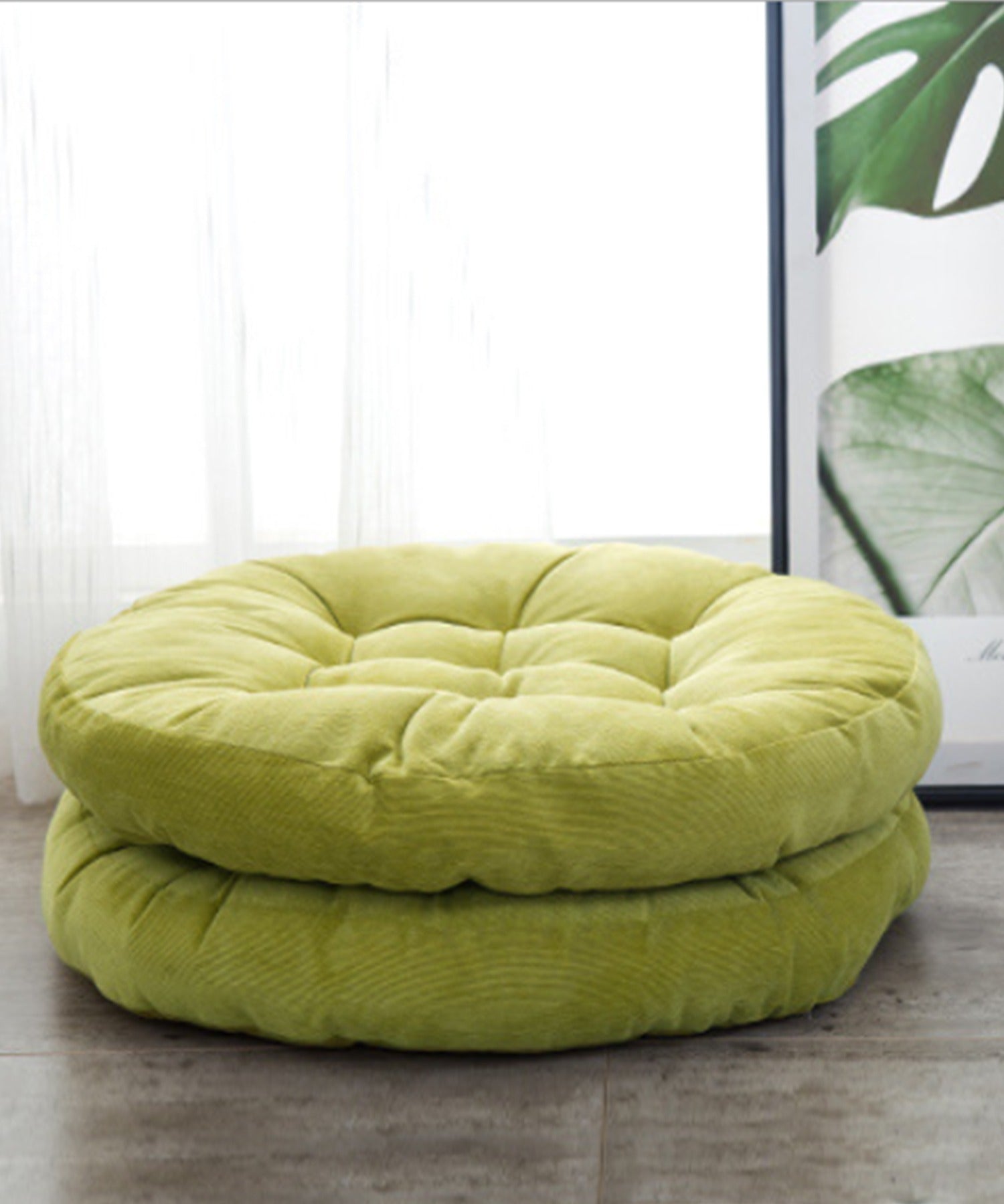 aimoha New Release Fluffy Plain Round Cushion