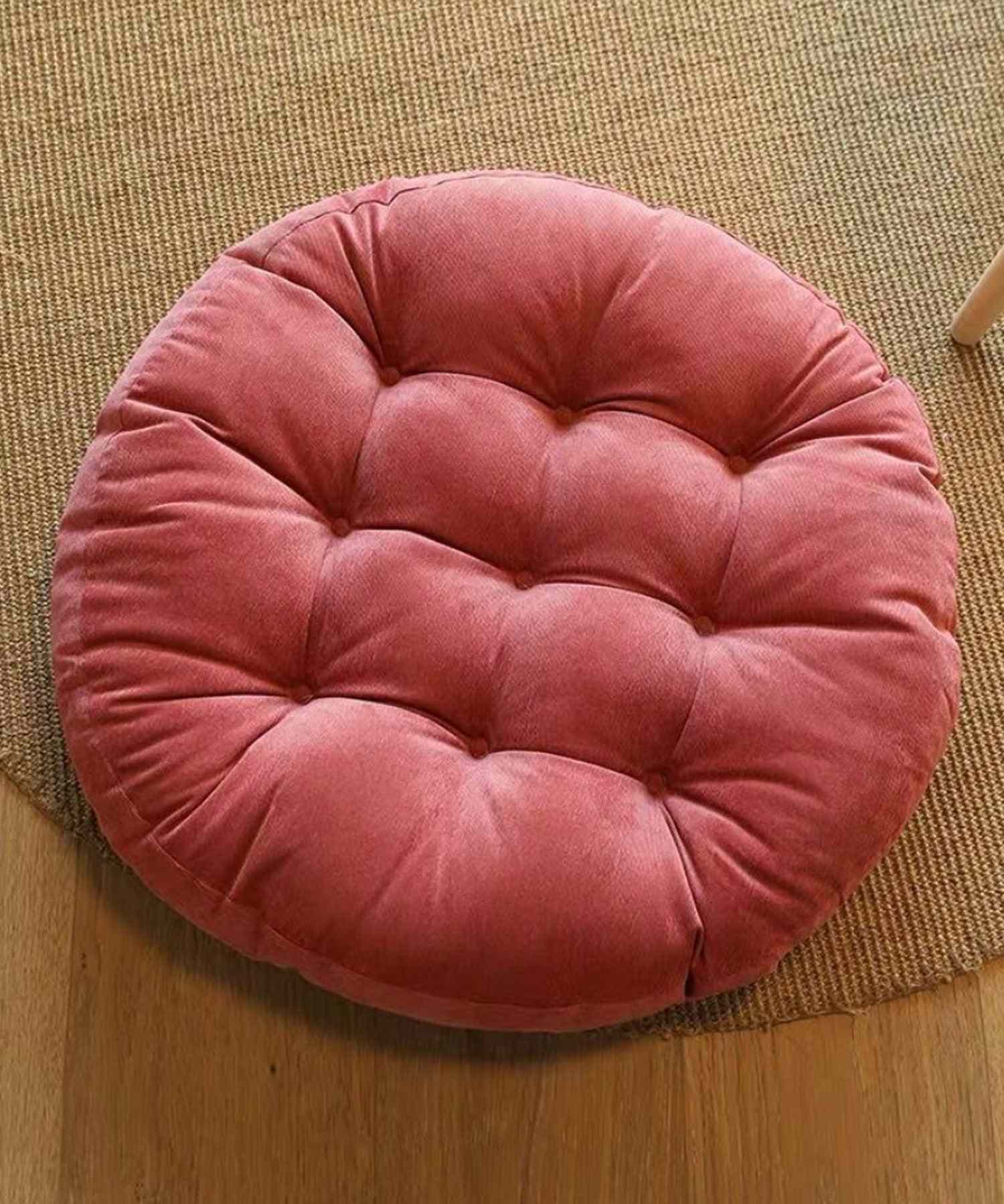 aimoha New Release Fluffy Plain Round Cushion