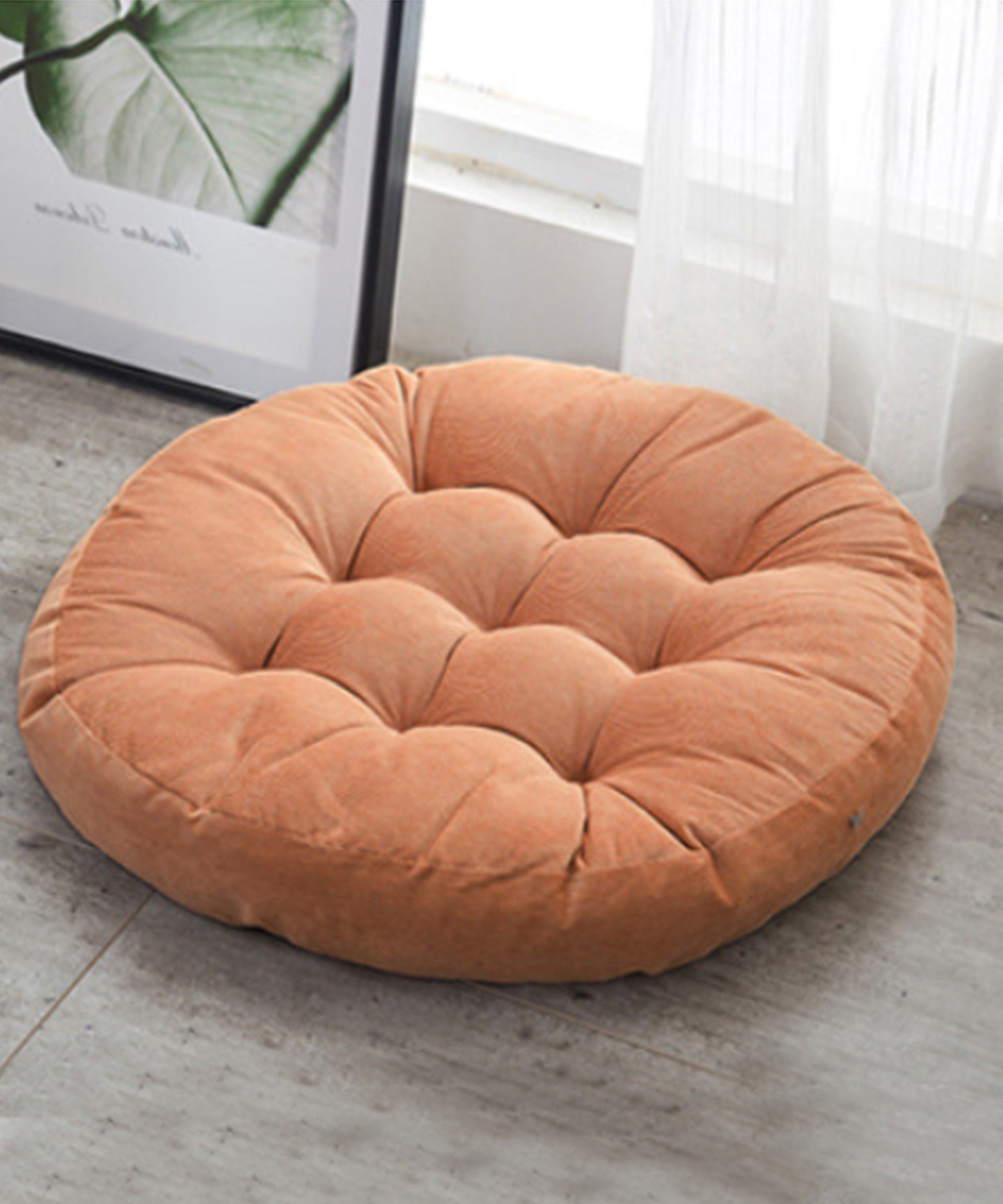 aimoha New Release Fluffy Plain Round Cushion