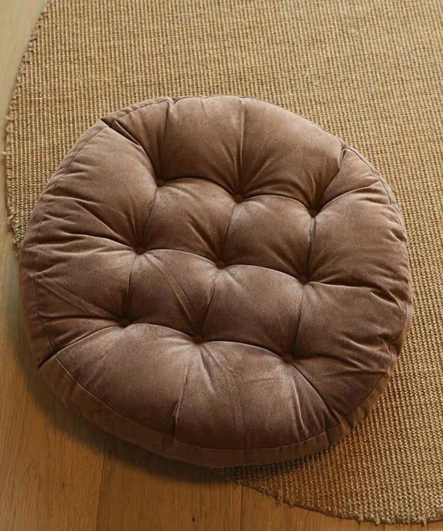 aimoha New Release Fluffy Plain Round Cushion