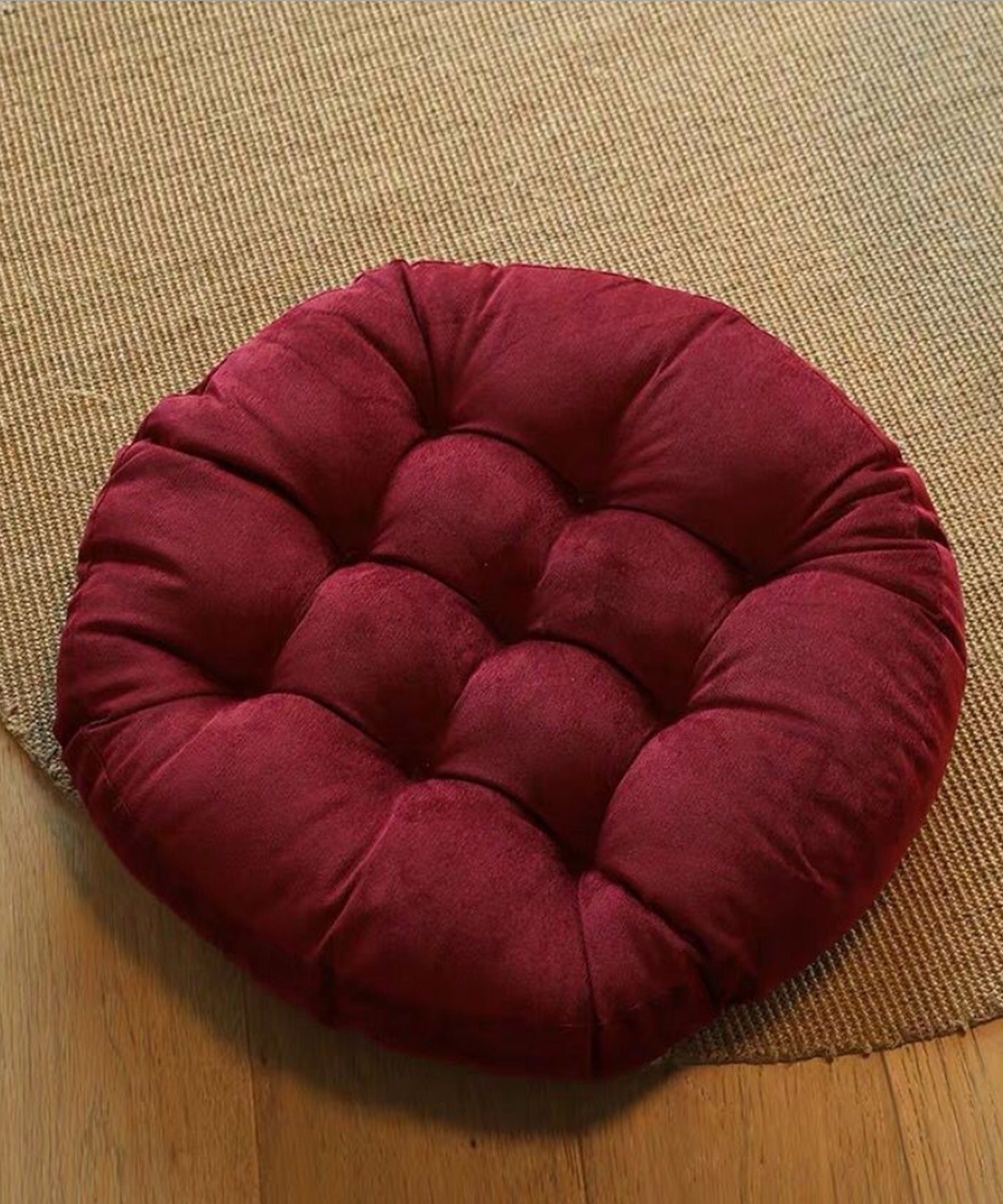 aimoha New Release Fluffy Plain Round Cushion