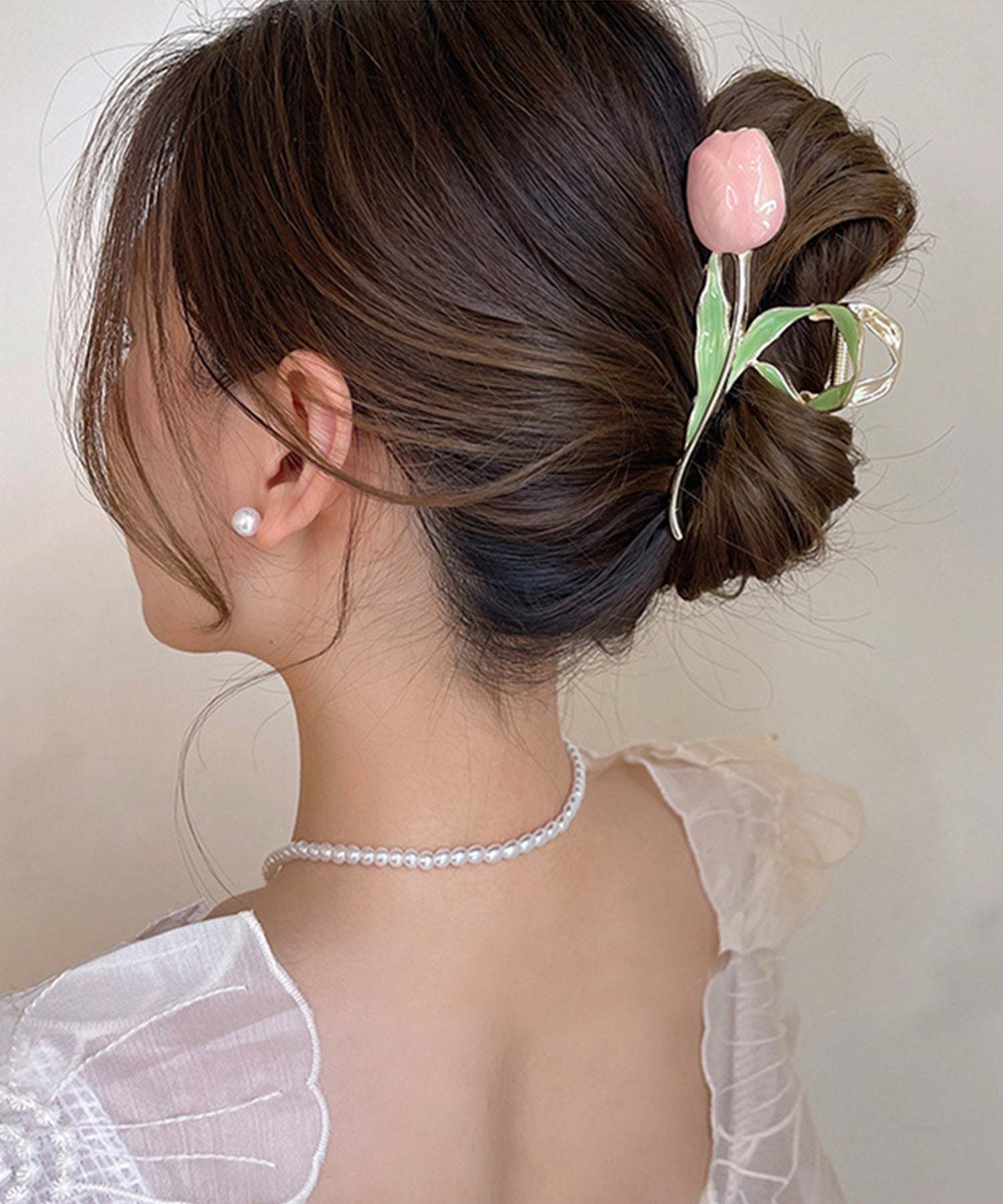 アイモハ aimoha チューリップ形ヘアクリップ （ブルー） ブルー