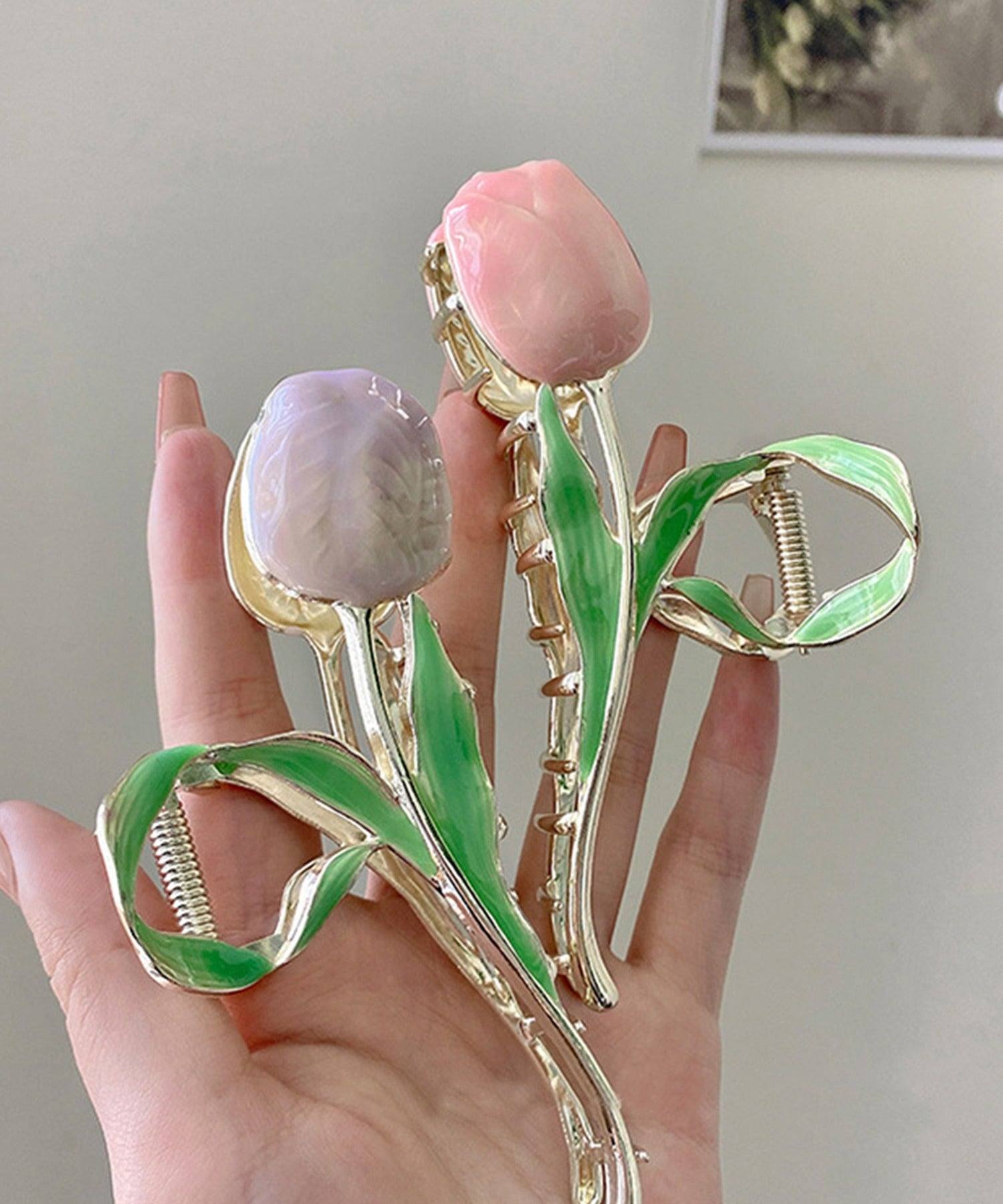 アイモハ aimoha チューリップ形ヘアクリップ （ブルー） ブルー